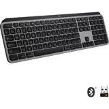 Logitech MX Keys Mac İngilizce Q Kablosuz Siyah Numerik Klavye
