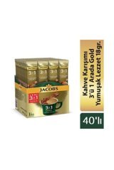 Jacobs 3ü1 Arada Paket Granül Kahve 40x18 gr