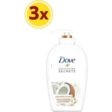 Dove Hindistan Cevizi-Badem Sütü Özü Nemlendiricili Köpük Sıvı Sabun 500 ml 3'lü