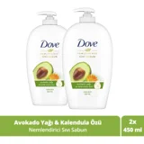 Dove Avokado Yağı-Kalendula Özü Nemlendiricili Köpük Sıvı Sabun 450 ml 2'li