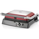 Arzum AR2025 6 Dilim Alüminyum Çıkartılabilir Plaka Tek Yönlü 2000 W Izgaralı Kırmızı Tost Makinesi/Waffle ve Tost Makinesi