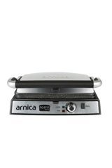 Arnica GH26240 6 Dilim Granit Çıkartılabilir Plaka Çift Taraflı 2000 W Izgaralı inox Tost Makinesi/Waffle ve Tost Makinesi
