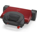 Arzum AR2012 6 Dilim Granit Çıkartılabilir Plaka Tek Yönlü 1800 W Izgaralı Kırmızı Tost Makinesi/Waffle ve Tost Makinesi