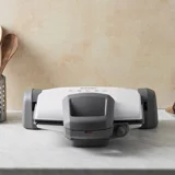 Emsan Magic Pro 6 Dilim Granit Çıkartılabilir Plaka Tek Yönlü 1800 W Izgaralı Beyaz Tost Makinesi/Waffle ve Tost Makinesi