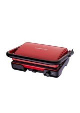 Korkmaz Tostella 4 Dilim Granit Çıkartılabilir Plaka Tek Yönlü 1800 W Izgaralı Kırmızı Tost Makinesi/Waffle ve Tost Makinesi