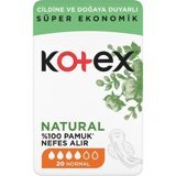 Kotex Natural Organik Antialerjik İnce Normal 20'li Hijyenik Ped 1 Adet