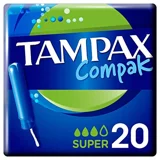 Tampax Compak Aplikatörlü Süper Tampon 20'li