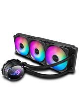 Asus Rog Strix Lc II 360 Bakır Borulu Sessiz 4 Pin 3 Fanlı Sıvı Soğutmalı RGB Masaüstü İşlemci Soğutucu