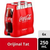 Coca Cola Şişe Kola 250 ml 6 Adet