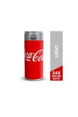 Coca Cola Light Kutu Kola 250 ml 24 Adet