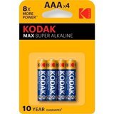 Kodak Max 3.2 V Alkalin AAA / İnce Kalem Pil 4'lü