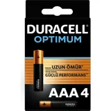 Duracell Optimum LR03 1.5 V Alkalin AAA / İnce Kalem Pil 4'lü