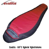 Evolite Hybrid -50 Derece Kaz Tüyü Ekstrem Kamp Tek Kişilik Yetişkin Uyku Tulumu Lacivert-Pembe