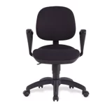 Bürosit Cosmo Kolçaklı Dönerli Siyah Çalışma Sandalyesi