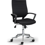 Asbir Mobilya Rigel Plus 55300 Kolçaklı Dönerli Siyah Çalışma Sandalyesi
