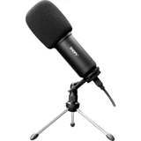 Snopy SN-04P Profesyonel USB AUX Kablolu Yayıncı Oyuncu Masaüstü Mikrofonu Siyah