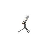 Snopy SN-340M Profesyonel Condenser 3.5 mm Kablolu Yayıncı Oyuncu Masaüstü Mikrofonu Beyaz