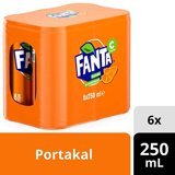 Fanta Portakallı Kutu Gazoz 6 Adet 250 ml