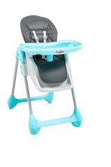 Baby2Go 23710 Lüx Prag Alüminyum Emniyet Kemerli 20 kg Kapasiteli Tekerlekli Sandalye Üstü Tepsili Oturaklı Katlanır Mama Sandalyesi Sarı