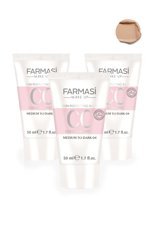 Farmasi All In One Ortadan Koyuya Güneş Koruyuculu Suya Dayanıklı CC Krem 3x50 ml