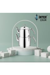 İnter Celik Sahra Mini Çelik Çaydanlık Inox