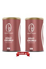 Kahve Diyarı Güllü Lokumlu Orta Kavrulmuş Türk Kahvesi 2x250 gr