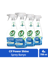 Cif Power&Shine Sprey Banyo Temizleyici 4x750 ml