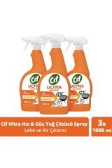 Cif Ultra Hız&Güç Sprey Mutfak ve Banyo Temizleyici 3x1 lt