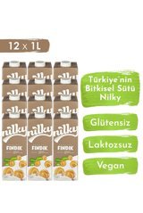 Nilky Vegan Fındık Sütü Laktozsuz 12'li 1 lt