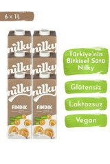 Nilky Vegan Fındık Sütü Laktozsuz 6'lı 1 lt