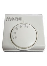 Mars S1 30 Derece 1 Derece Hassasiyet Kablolu Analog Termostat