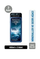 Le Petit Marseillais Nature For Men Mineraller Sedir Ağacı Aromalı Nemlendirici Duş Jeli 3x400 ml