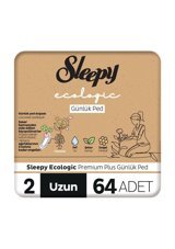 Sleepy Ecologic Organik 64'lü Uzun Günlük Ped