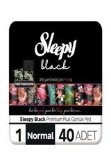 Sleepy Black Premium Organik 40'lı Normal Günlük Ped