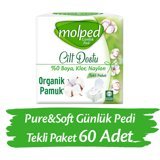 Molped Pure Soft Organik 60'lı Normal Günlük Ped