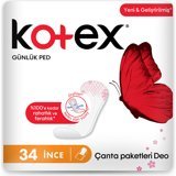 Kotex Parfümlü Organik 34'lü Normal Günlük Ped