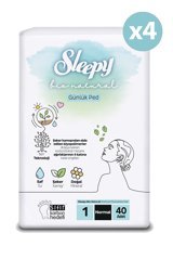 Sleepy Bio Natural Organik 4 Adet 40'lı Normal Günlük Ped