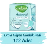 Molped Extra Hijyen Antibakteriyel Organik 112'li Normal Günlük Ped