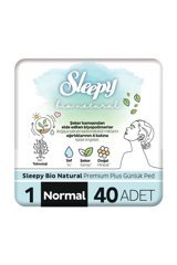 Sleepy Bio Natural Organik 40'lı Normal Günlük Ped