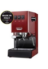 Gaggia RI9480/12 New Classic Pro 2019 1300 W Paslanmaz Çelik Tezgah Üstü Kapsülsüz Yarı Otomatik Espresso Makinesi Kırmızı