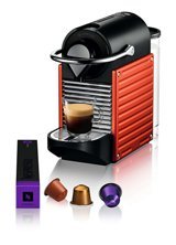 Nespresso C61 Pixie 1350 W Paslanmaz Çelik Tezgah Üstü Kapsülsüz Yarı Otomatik Espresso Makinesi Kırmızı