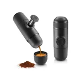 Epinox Tezgah Üstü Kapsüllü Öğütücülü Taşınabilir Mini Manuel Espresso Makinesi Siyah