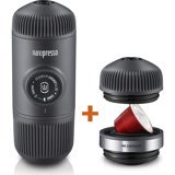 Wacaco Nanopresso 1000 W Kapsülsüz Taşınabilir Mini Manuel Espresso Makinesi Siyah