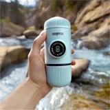 Wacaco Nanopresso Tezgah Üstü Kapsülsüz Taşınabilir Mini Manuel Espresso Makinesi Buz Mavisi