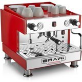 Brawi K-One M 1900 W Tezgah Üstü Kapsülsüz Öğütücülü Manuel Espresso Makinesi Kırmızı