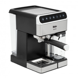 Fakir Babila 1350 W Paslanmaz Çelik Tezgah Üstü Kapsülsüz Yarı Otomatik Espresso Makinesi Siyah