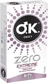 Okey Zero Extreme Ultra İnce Prezervatif 10'lu