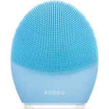 Foreo Luna 3 Karma Ciltler İçin 1 Başlıklı Fırçalı Silikon Şarjlı Titreşimli Yüz Temizleme Cihazı Mavi
