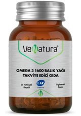 Venatura Omega 3 Balık Yağı Kapsül 1600 mg 30 Adet