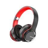 Lenovo HD200 Bluetooth Gürültü Önleyici Mikrofonlu Kablosuz Kulak Üstü Kulaklık Kırmızı